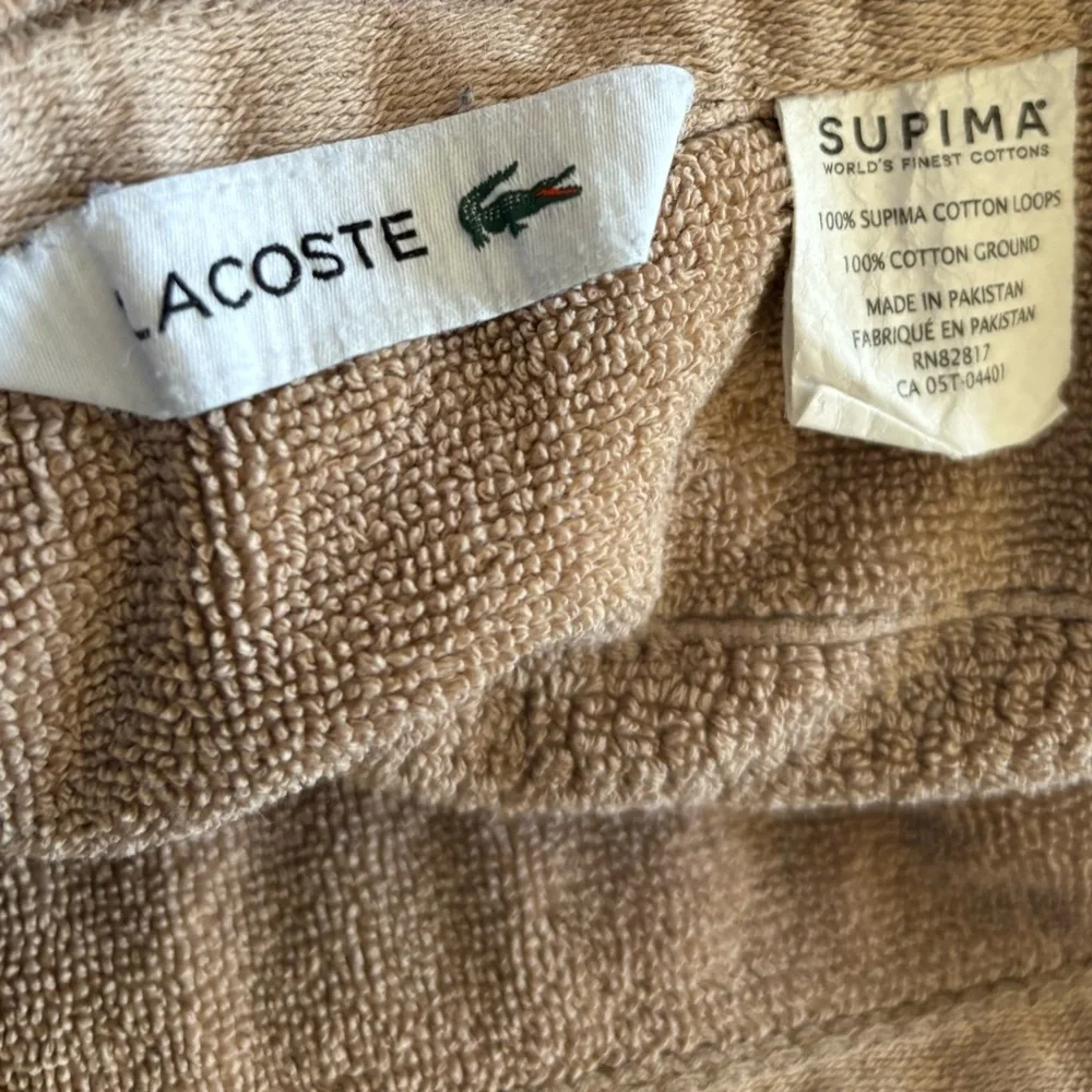 Lacoste Heritage 100% Supima Cotton Bath Towel 30